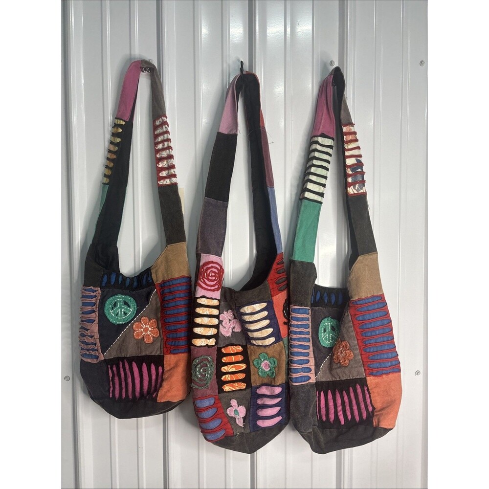Lot Of 3 Boho Patchwork Crossbody Bags NWT